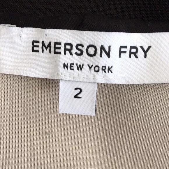 Emerson Fry Ponte Knit Layering Dress Black Sz 2 - Picture 2 of 5